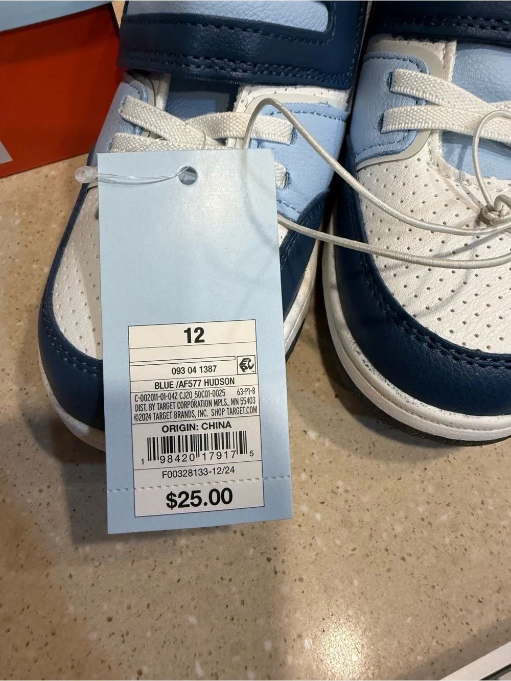 Target Cat & Jack Navy and White Kids Sneakers
